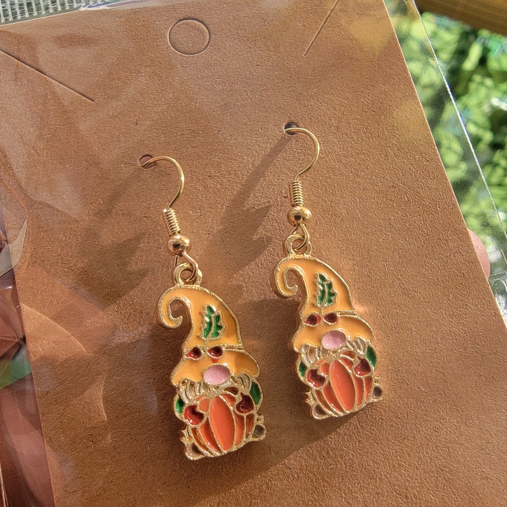 🍁8 Final!! Charming Gnome Earrings Earrings